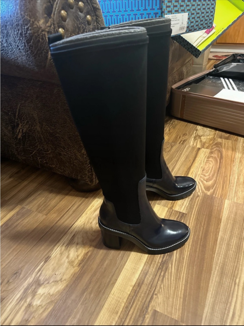 Tory Burch Tall High Heeled Boots - Picture 3 of 9